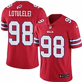 Nike Men & Women & Youth Bills 98 Star Lotulelei Red Color Rush Limited Jersey,baseball caps,new era cap wholesale,wholesale hats